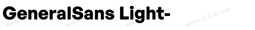 GeneralSans Light字体转换